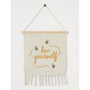 H&M Cream and Gold Bee Yourself Tapestry